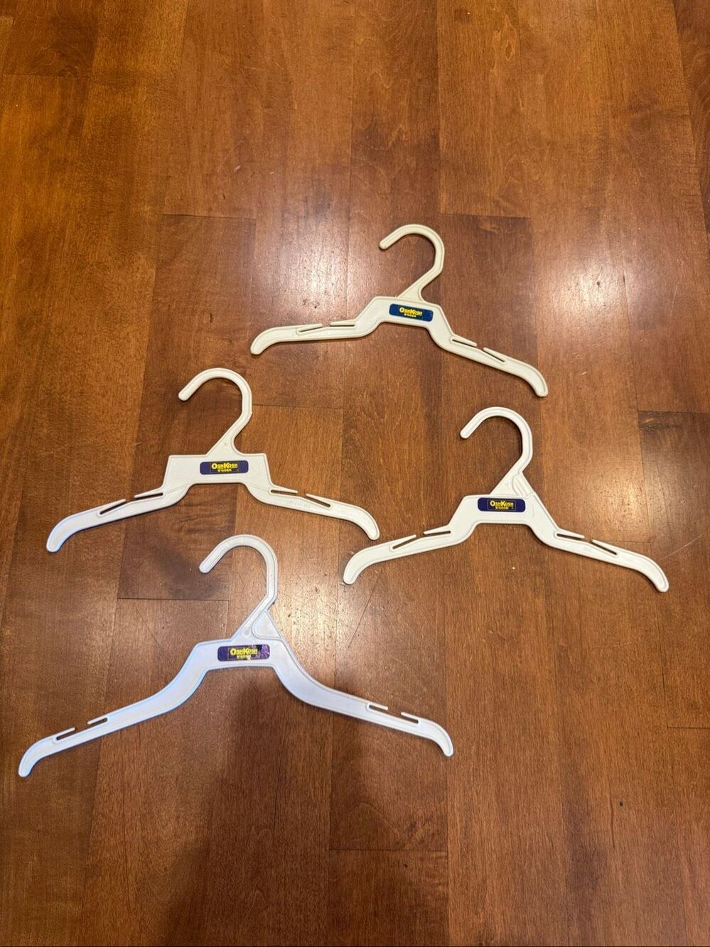 Vintage 90s Y2K OshKosh B’Gosh Kids Plastic Clothes Hangers Lot of 4